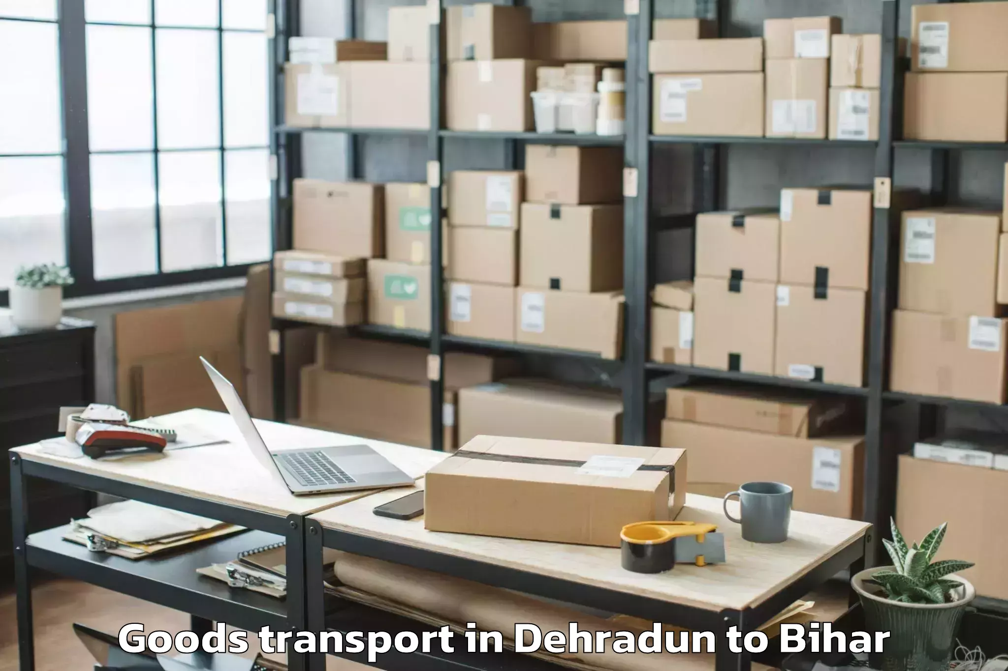 Top Dehradun to Barharia Goods Transport Available